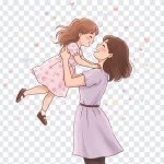 Mom and Daughter, Mom and Daughter PNG, Mothers Day, Mother, Mother Daughter Love, Mom, PNG, PNG Images, Transparent Files, png free, png file, Free PNG, png download,