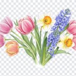Watercolor Spring Flowers, Watercolor Spring, Watercolor Spring Flowers PNG, Flowers PNG, Spring Flowers PNG, Handrawn Spring Flowers PNG, Watercolor, PNG, PNG Images, Transparent Files, png free, png file, Free PNG, png download,