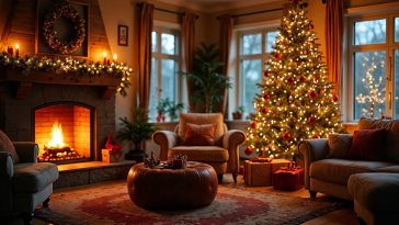 A cozy living room decorated for Christmas, glowing fireplace, Christmas tree with lights and ornaments, warm lighting, realistic photo Cozy Christmas Living Room Christmas Background Christmas Background Christmas Living Room, Cozy Christmas Living Room, Cozy Christmas, Wallpapers, Stock Images, Royalty Free, Stock Photo, PNG, PNG Images, Transparent Files, png free, png file, Free PNG, png download,