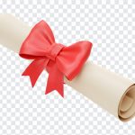 Diploma with Red Bow, Diploma PNG, Diploma with Red Bow PNG, Red Bow PNG, PNG, PNG Images, Transparent Files, png free, png file, Free PNG, png download,