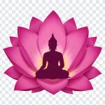 Lord Buddha Silhouette on Lotus, Lotus Flower, Flower PNG, Lord Buddha, Buddha, Vesak, Silhouette, Lord Buddha Silhouette on Lotus Flower, Lord Buddha Silhouette, PNG, PNG Images, Transparent Files, png free, png file, Free PNG, png download,