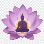 Lotus Flower and Lord Buddha Clipart, Lord Buddha Clipart PNG, Lotus Flower, Flower PNG, PNG, PNG Images, Transparent Files, png free, png file, Free PNG, png download,