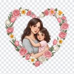 Mother's Day Transparent, Mother's Day, Mother's Day Transparent PNG, Mother's, Mom and daughter, May 8, PNG, PNG Images, Transparent Files, png free, png file, Free PNG, png download,