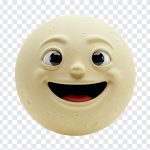 Smiling Moon, Smiling, Smiling Moon PNG, Moon PNG, PNG, PNG Images, Transparent Files, png free, png file, Free PNG, png download,
