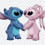 Stitch and Angel Holding Hands, Disney, Stitch and Angel Holding Hands PNG, Stitch and Angel, Lilo and Stitch, Disney Cartoons, PNG, PNG Images, Transparent Files, png free, png file, Free PNG, png download,