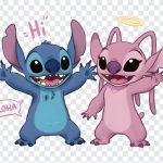 Stitch and Angel Saying Hi, Stitch and Angel Saying, Stitch and Angel Saying Hi PNG, Stitch and Angel, Saying Hi PNG, Disney, Lilo and Stitch, Cartoons, PNG, PNG Images, Transparent Files, png free, png file, Free PNG, png download,