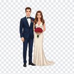 Wedding Couple, Wedding, Wedding Couple PNG, Couple PNG, Marriage PNG, PNG Images, Transparent Files, png free, png file, Free PNG, png download,