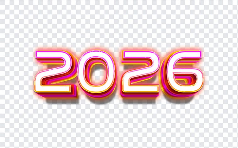 2026 Year, 2026, 2026 Year PNG, Year PNG, 2026 Typography, Calender, Year 2026, PNG, PNG Images, Transparent Files, png free, png file, Free PNG, png download,