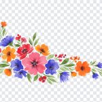 Colorful Watercolor Flower Design Transparent Clipart PNG, Flowers PNG, Flower Design, Colorful Watercolor Flowers, Colorful Watercolor Flower Design, Flower Design Transparent Clipart PNG, PNG, PNG Images, Transparent Files, png free, png file, Free PNG, png download,