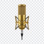 Gold Studio Microphone, Mic PNG, Gold Mic, Gold Microphone, Studio Microphone PNG, Microphone PNG, Gold Studio Microphone PNG, Gold, PNG, PNG Images, Transparent Files, png free, png file, Free PNG, png download,
