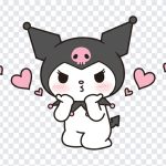 Kuromi Sending Kisses, Transparent HD Kuromi, Sending Kisses PNG, Kuromi Sending, Kuromi Sending Kisses PNG, Kuromi, PNG, PNG Images, Transparent Files, png free, png file, Free PNG, png download,