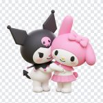 Kuromi and Melody Hugging, Kuromi and Melody, Kuromi and Melody Hugging PNG, Hugging PNG, PNG, PNG Images, Transparent Files, png free, png file, Free PNG, png download,