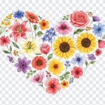 Watercolor Flowers Heart, Free Transparent Heart Clipart, Watercolor Heart PNG, Watercolor Flowers, Watercolor Flowers Heart PNG, Heart PNG, Free Heart PNG, Flowers Heart PNG, Watercolor, PNG, PNG Images, Transparent Files, png free, png file, Free PNG, png download,