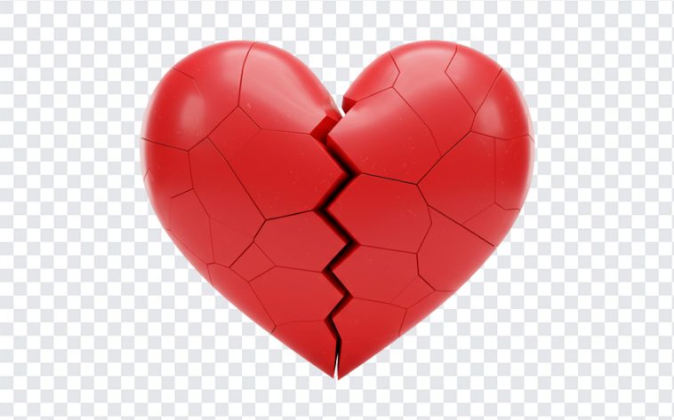 Broken Heart, Broken, Broken Heart PNG, Heart PNG, Red Heart, 3D Broken Heart, PNG, PNG Images, Transparent Files, png free, png file, Free PNG, png download,