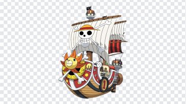 Onepiece Anime Luffy's Thousand Sunny Ship, Strawhat Pirates, Pirate Ship, Once Piece Anime. Anime, Manga, Japan, Luffy's Ship, Thousand Sunny Ship PNG, Onepiece Anime , PNG, PNG Images, Transparent Files, png free, png file, Free PNG, png download,