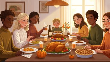 Family Thanksgiving Illustration, Thanksgiving, Thanksgiving Celebration Illustration, Happy Thanksgiving, Stock Photos, Adobe Stock, Freepik Shutterstock, Stock Adobe, Free Stock Photos,