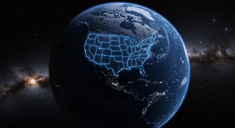 USA Map From Space on Earth, USA Map, US Map, Map of USA, Adobe Stock, Freepik, Shutterstock, Stock Photos, Free Stock Photos, Royalty Free,