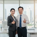 Asian Business Woman and Man Thumbs Up, Free stock photos, Stock photography websites, Stock photography sell, Free images, Getty images, Stock photos of people, Stock photo finder, Adobe Stock photos, Stock images free, Stock images downloader, Free images, Pixabay, Getty images, Adobe Stock images,