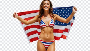 Bikini Girl with USA Flag, Bikini Girl, Girl with USA Flag, Bikini Girl with USA Flag PNG, USA Flag PNG, PNG, PNG Images, Transparent Files, png free, png file, Free PNG, png download,