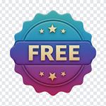 Free Badge, Free, Free Badge PNG, Sale, PNG, PNG Images, Transparent Files, png free, png file, Free PNG, png download,