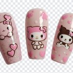 Aesthetic Nail Art PNG, Cute Nail art, Kuromi Nail art, Summer nail art 2025, Kawaii Aesthetic Nail Art PNG, Kawaii Aesthetic, PNG, PNG Images, Transparent Files, png free, png file, Free PNG, png download,