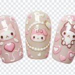 Kawaii Nail Art, Summer Nails 2025, Nail Art PNG, Nail Art Designs, Kawaii Nail Art PNG, Kawaii, PNG, PNG Images, Transparent Files, png free, png file, Free PNG, png download,
