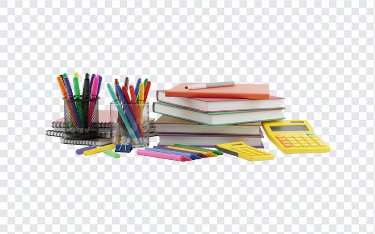 Stationary Items, Stationary, Stationary Items PNG, Books, Pens, Study, Back to School, PNG, PNG Images, Transparent Files, png free, png file, Free PNG, png download,