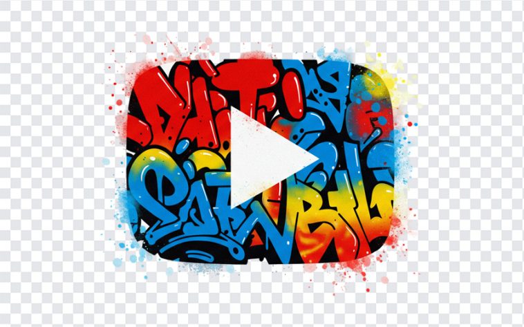Youtube Graffiti Logo, Fancy Youtube Logo, Youtube Logo PNG, Youtube Graffiti Logo PNG, Youtube, PNG, PNG Images, Transparent PNG Images, png free, png file, Free PNG, png download,