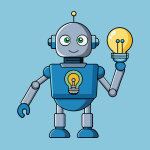 AI Robot Holding A Light Vector, AI Robot Holding A Vector, AI Robot Holding A Light Bulb Vector, AI Robot Holding Vector, Robot Holding Light Icon Vector, Glass AI Robot Icon Vector, AI Robot Icon Vector, Vector, Vector Images, Transparent Vector Images, Vector Free, Vector File, Free Vector, Vector Download,