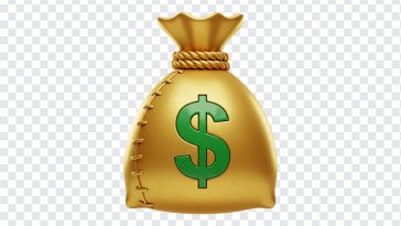Gold Dollar Bag, Gold Dollar, Gold Dollar Bag PNG, Dollar Bag PNG, Gold, PNG, PNG Images, Transparent PNG Images, png free, png file, Free PNG, png download,