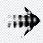 Halftone Arrow, Blaack Halftone, Black Arrow, Halftone, Halftone Arrow PNG, Arrow PNG, PNG, PNG Images, Transparent PNG Images, png free, png file, Free PNG, png download,