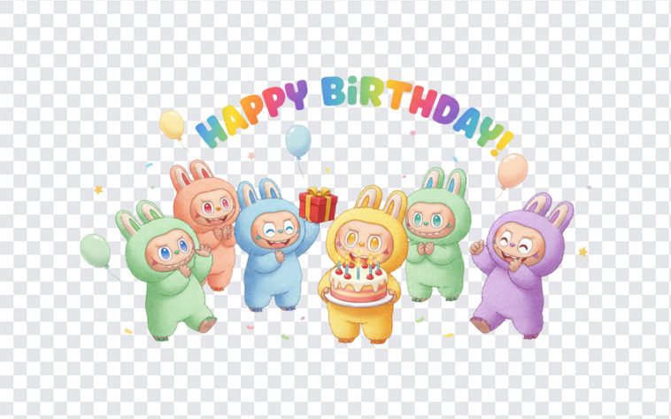 Popmart, Soft Toys, Labubu PNG, Labubu Birthday Wishes Free Transparent PNG, Labubu Birthday Wishes, PNG, PNG Images, Transparent PNG Images, png free, png file, Free PNG, png download,