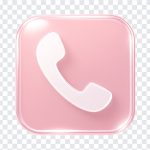 Pink Glass Apple iOS Phone Icon, Phone Icon, Glass Phone Icon, Pink Glass Apple iOS Phone, Glass Apple iOS Phone, Apple iOS, PNG, PNG Images, Transparent PNG Images, PNG Free, PNG File, Free PNG, PNG Download,
