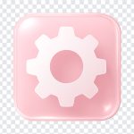 Pink Glass Apple iOS Settings Icon, Settings Icon, Glass Settings Icon, Pink Glass Apple iOS Settings, Glass Apple iOS Settings, Apple iOS, PNG, PNG Images, Transparent PNG Images, PNG Free, PNG File, Free PNG, PNG Download,