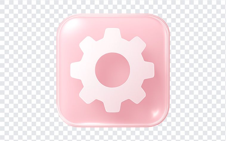 Pink Glass Apple iOS Settings Icon, Settings Icon, Glass Settings Icon, Pink Glass Apple iOS Settings, Glass Apple iOS Settings, Apple iOS, PNG, PNG Images, Transparent PNG Images, PNG Free, PNG File, Free PNG, PNG Download,