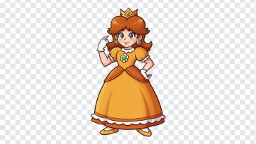Princess Daisy, Mario, Princess, Princess Daisy PNG, Daisy PNG, PNG, PNG Images, Transparent PNG Images, png free, png file, Free PNG, png download,
