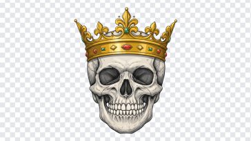 Skull with Gold Crown, DTF Printing, DTF Design, FREE DTF Artworks, Tshirt Prints, Gold Crown PNG, Skull with Gold Crown PNG, Skull PNG, PNG, PNG Images, Transparent PNG Images, png free, png file, Free PNG, png download,