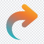 Curved Right Arrow PNG