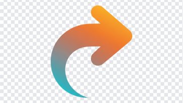 Curved Right Arrow PNG