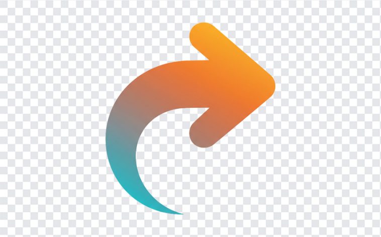 Curved Right Arrow PNG