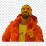 Drake meme image with two contrasting expressions on a transparent background