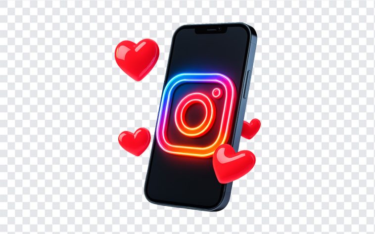 3D Smartphone Instagram Icon, Instagram App Logo on Phone PNG, Social Media Mobile Icon PNG, 3D Instagram App Screen Mockup, Instagram Logo Transparent Phone Image, PNG, PNG Images, Transparent PNG Images, png free, png file, Free PNG, png download,