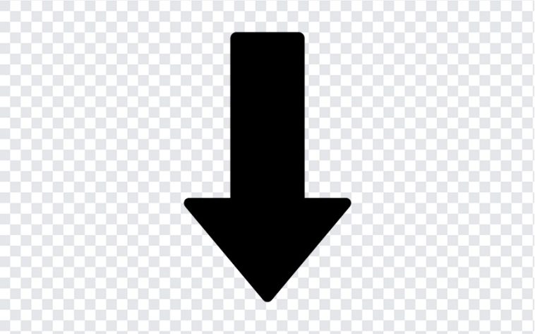 Straight Down Arrow PNG