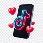 Tiktok Logo on 3D Mobile, Tiktok Logo on 3D, Tiktok Logo on 3D Mobile PNG, Tiktok Logo on, PNG, PNG Images, Transparent PNG Images, png free, png file, Free PNG, png download,