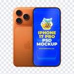 Mockup PSD, FREE Mockup PSD, Apple iPhone Mockup, iPhone 17 Pro Mockup PSD, iPhone 17 Pro Cosmic Orange, iPhone 17 Pro Cosmic Orange Mockup PSD, iPhone 17 Pro PNG, PNG Images, Transparent PNG Images, png free, png file, Free PNG, png download,