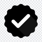 Black Tick, Black, Black Tick PNG, Verified Tick, Tick PNG, PNG, PNG Images, Transparent PNG Images, png free, png file, Free PNG, png download,