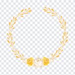 Floral Wreath, Floral, Floral Wreath PNG, Wreath PNG, Gold, Gold Wreath, Gold Floral Wreath PNG, PNG, PNG Images, Transparent PNG Images, png free, png file, Free PNG, png download,