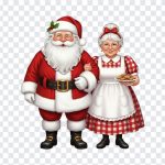 Santa and Wife, Christmas, Santa and Wife PNG, Santa Claus, PNG, PNG Images, Transparent PNG Images, png free, png file, Free PNG, png download,