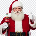 Santa with Coke Bottle, Santa with Coke, Santa with Coke Bottle PNG, Coke Bottle PNG, Coka Cola, PNG, PNG Images, Transparent PNG Images, png free, png file, Free PNG, png download,