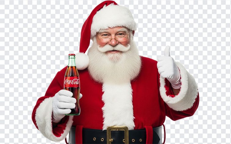 Santa with Coke Bottle, Santa with Coke, Santa with Coke Bottle PNG, Coke Bottle PNG, Coka Cola, PNG, PNG Images, Transparent PNG Images, png free, png file, Free PNG, png download,